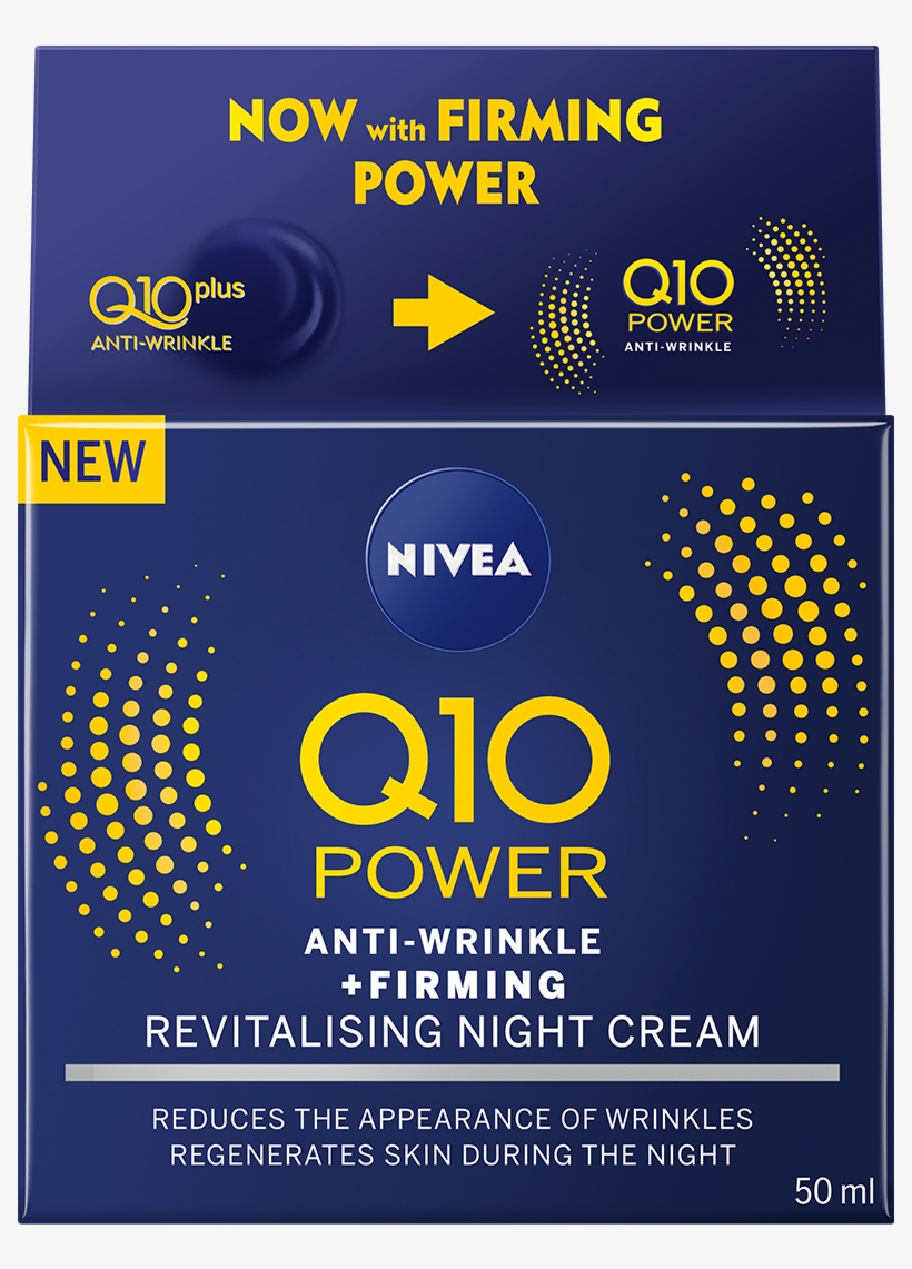 Nivea Q10 Power Night Cream, transparent png #4098746
