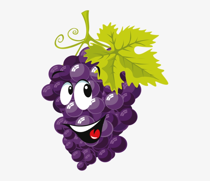 Free To Use & Public Domain Grapes Clip Art - Grapes Cartoon, transparent png #4098935