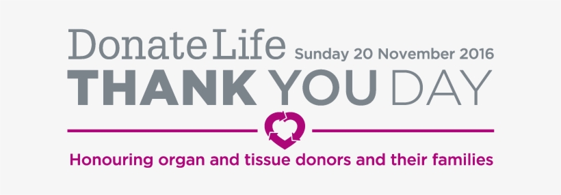 Donatelife Thankyou Day - Donate Life Thank You Day, transparent png #4099102