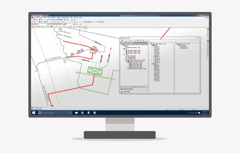 Vibrant Closeup Of Fiber Optics - Icad Hexagon, transparent png #4099202