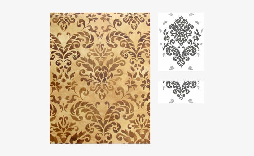 Wallovers Maya\'s Rose Stencil - Wallpaper, transparent png #4099412