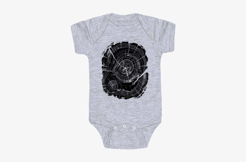 Tree Growth Rings Baby Onesy - Hufflepuff Baby, transparent png #4099521
