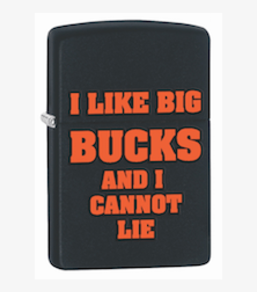 Zippo I Like Big Bucks Black Matte, transparent png #4099523