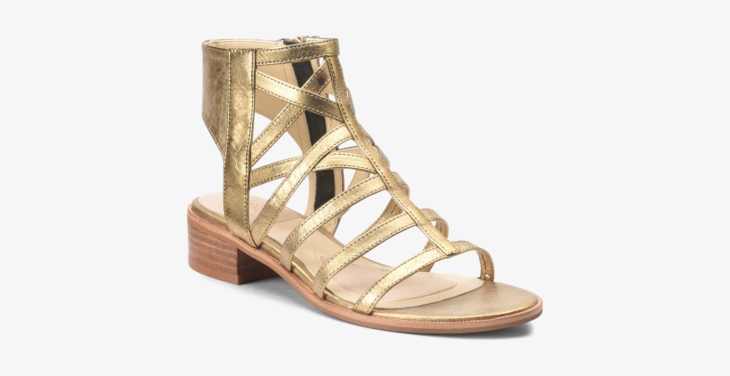 Diagonal View Of Isola Genesis In Old Gold - Women's Isola Genesis Gladiator Sandal, transparent png #4099657