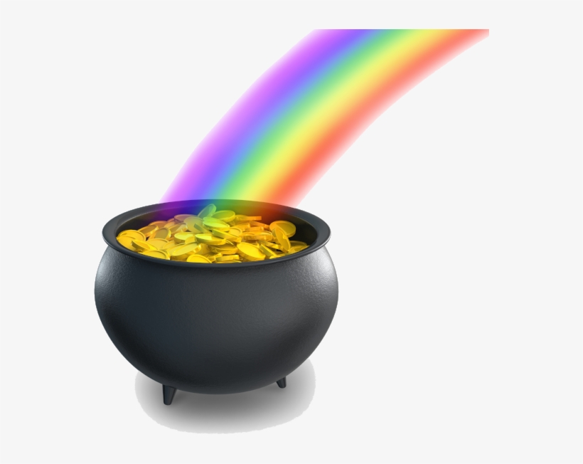 Imagine You Are Walking In The Woods And Find A Pot - Happy St Patrick's Day Rainbow, transparent png #4099975