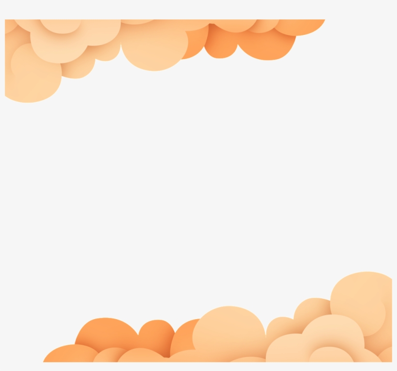 Cartoon Flat Hand Drawn Auspicious Cloud Decoration - Cartoon, transparent png #410056