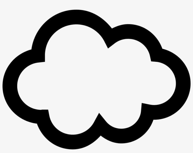 Sun And Clouds Png Black And White Transparent Sun - Icon Awan, transparent png #410111