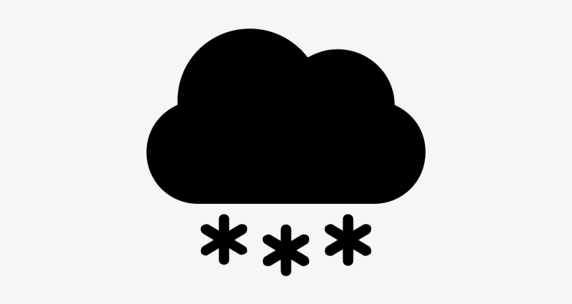 Snow Cloud Vector - Cloud Snow Icon Png, transparent png #410236