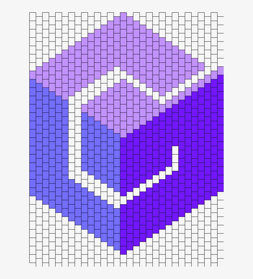 Nintendo Gamecube Logo Peyote Bead Pattern - Gamecube Logo Pixel Art, transparent png #410509