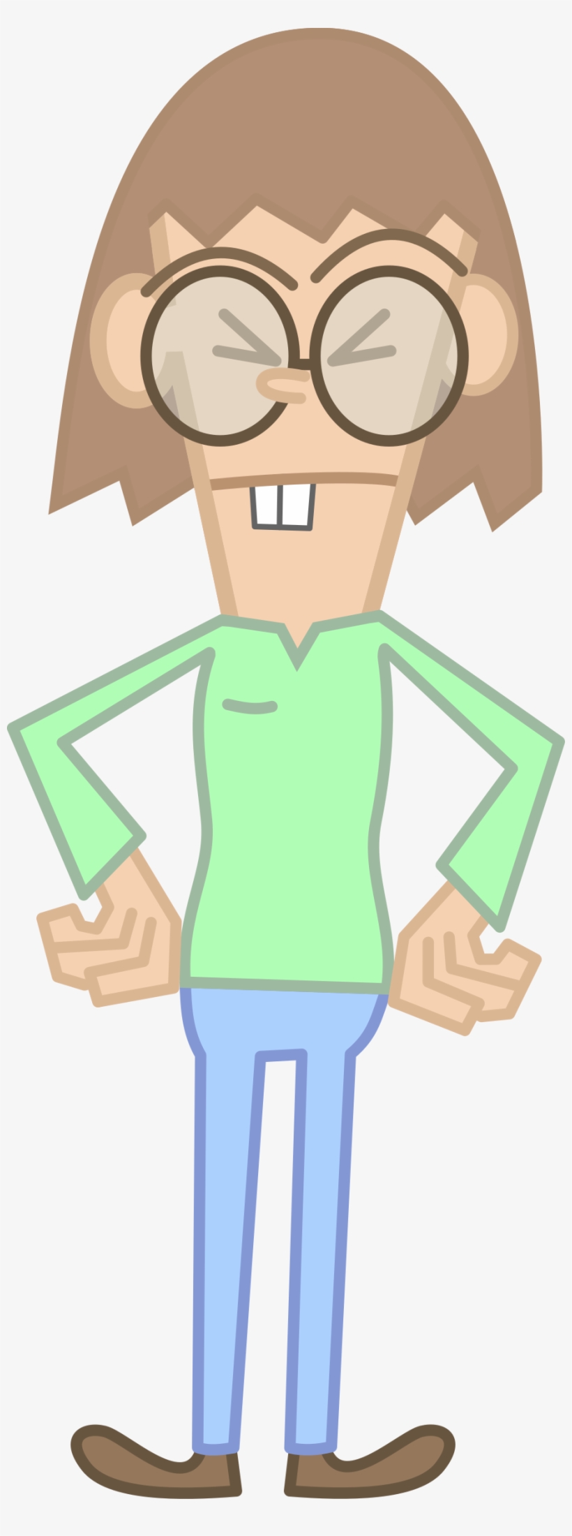 Nerd Clip Art - Geek Standing Logo Transparent, transparent png #410837