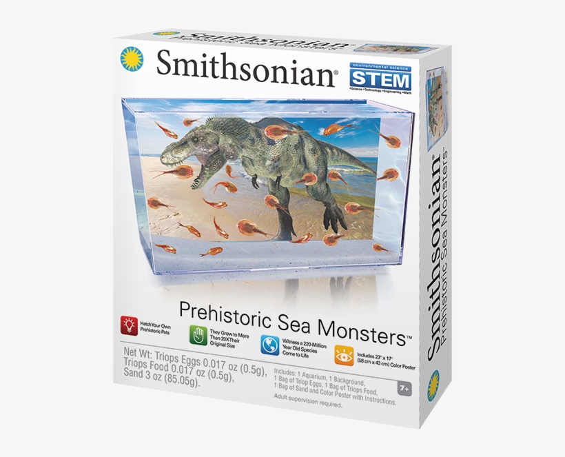 Prehistoric Sea Monster - Smithsonian Prehistoric Sea Monsters Triops Eggs Kit, transparent png #410966