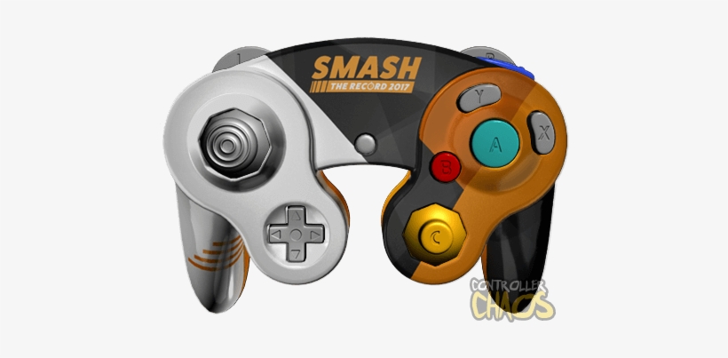 Smash The Record - Evo 2017 Gamecube Controller, transparent png #411012