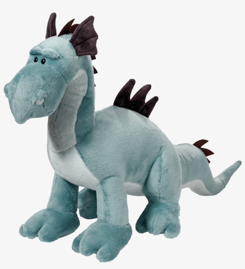 Blue Sea Monster Dragon 16" Plush - Nici Blue Sea Monster Soft Toy 30cm, transparent png #411327
