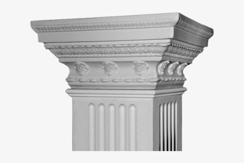 Roman Doric Ornamental - Doric Square Columns, transparent png #411444