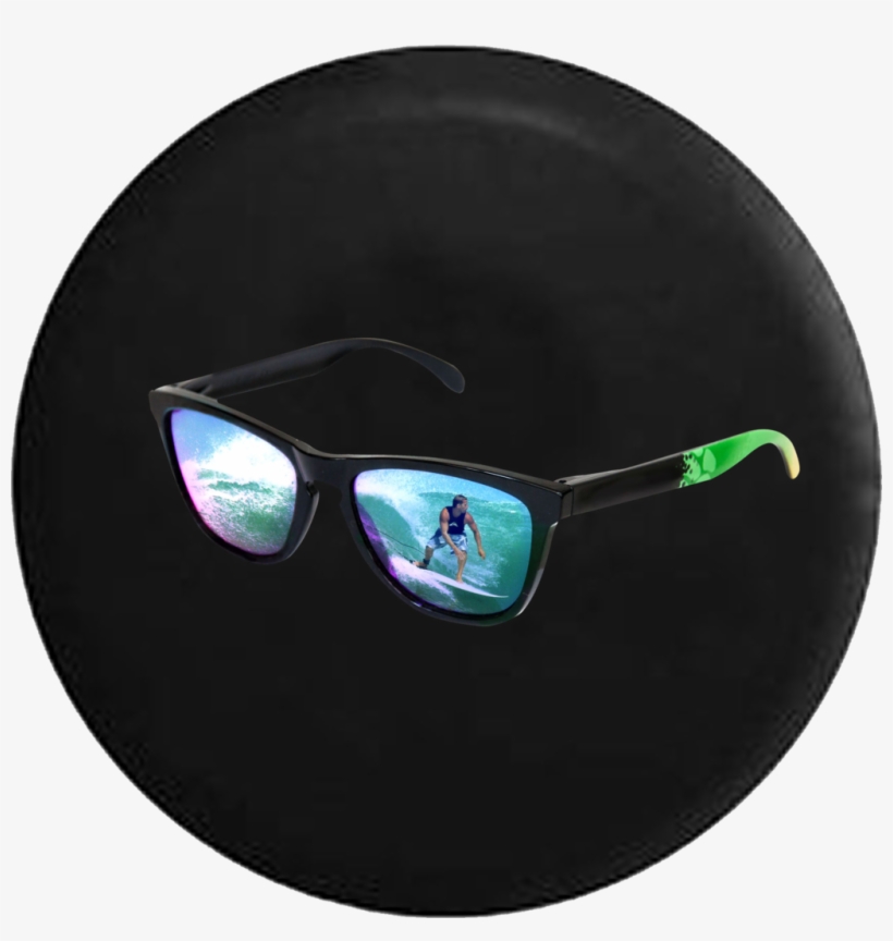 Ocean Wave Surfing Sunglasses - Tirecoverpro Full Color Elk With Monster Rack Hunting, transparent png #411467