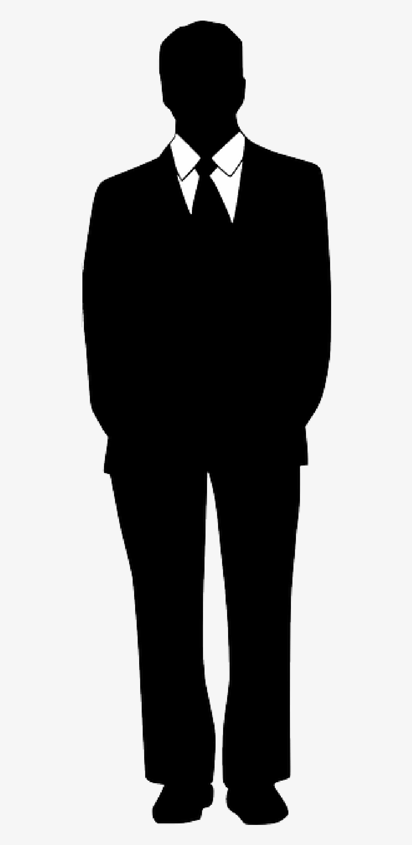 Business Man, Man, Tie, Suit, Business, Silhouette - Man In Suit Icon, transparent png #411640