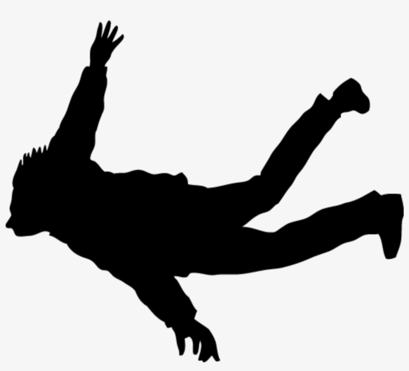 Report Abuse - Silhouette Of Person Flying, transparent png #411766