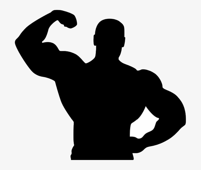 Muscle Man Silhouette Png, transparent png #412001