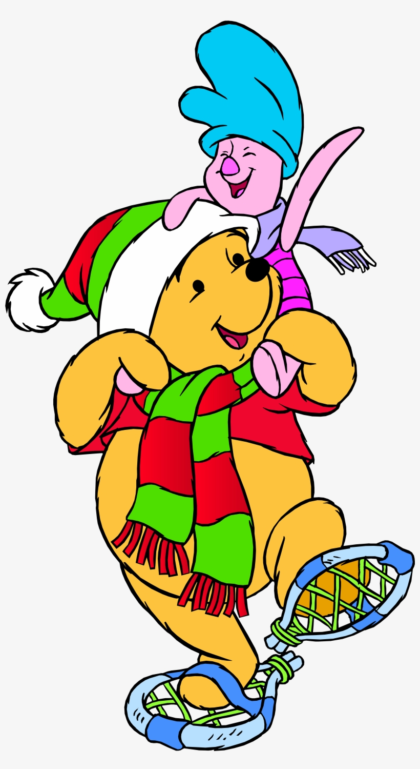 Winnie The Pooh And Piglet Winter Png Clip Art - Winnie The Pooh Characters Winter, transparent png #412325