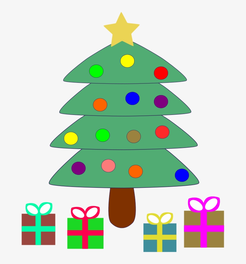 Free Clipart Christmas Machovka - Presents Under The Tree Cartoon, transparent png #412576
