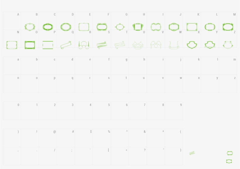 Font Vintage Frames 20 Preview - Number, transparent png #412579