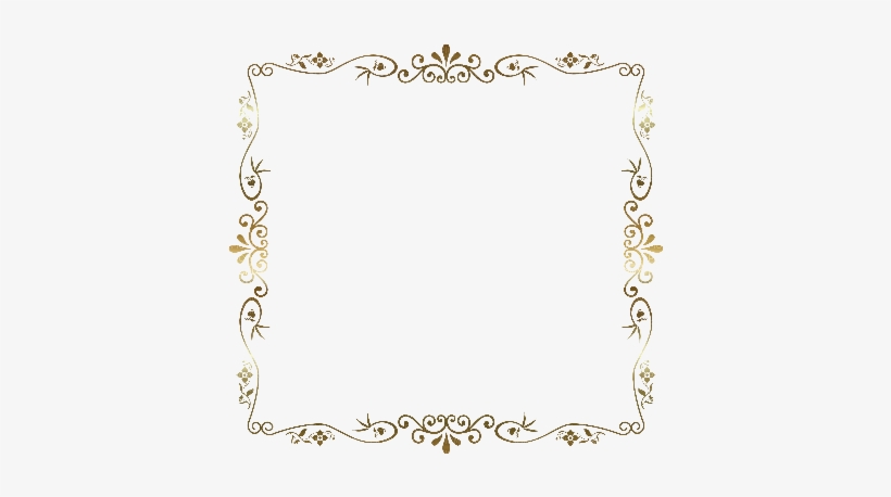 Photo Frame Background Png Vintage Frame Gold 400x378, - Dog Bone Border Clipart, transparent png #412751