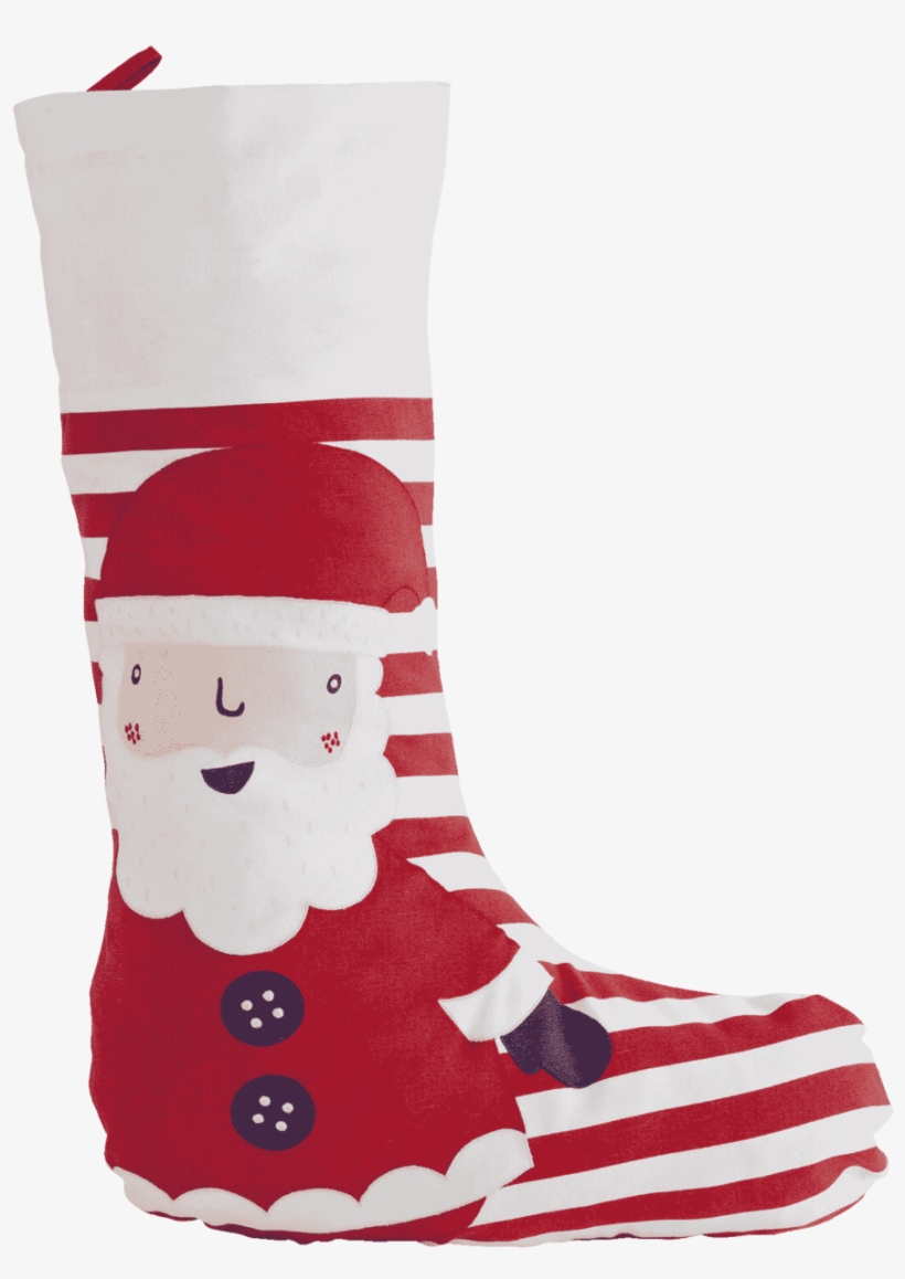 Child's Christmas Stocking, Father Christmas - Child's Christmas Stocking, transparent png #412771