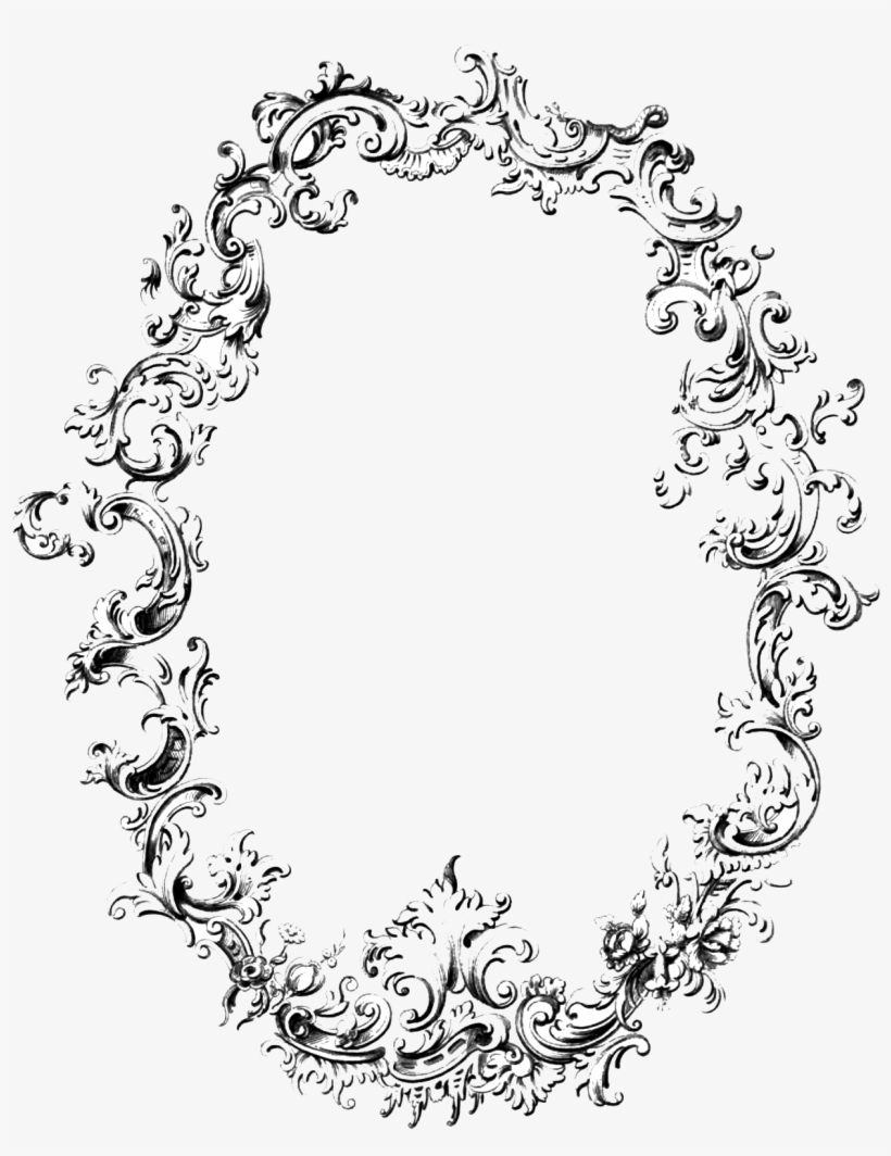 Vintage Frame Transparent Png - Vintage Oval Frame Png, transparent png #412774