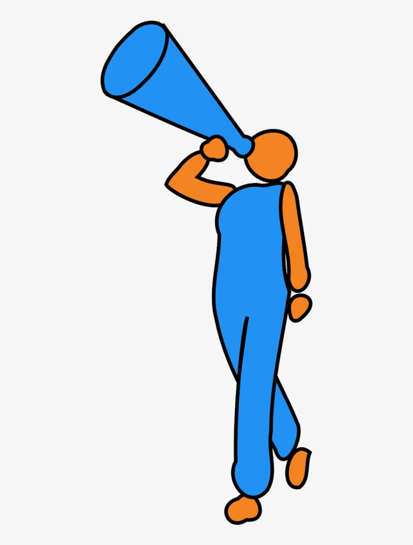 Man, Bullhorn, Announcement, Announcing, Megaphone - Loa Loa Thông Báo, transparent png #413095