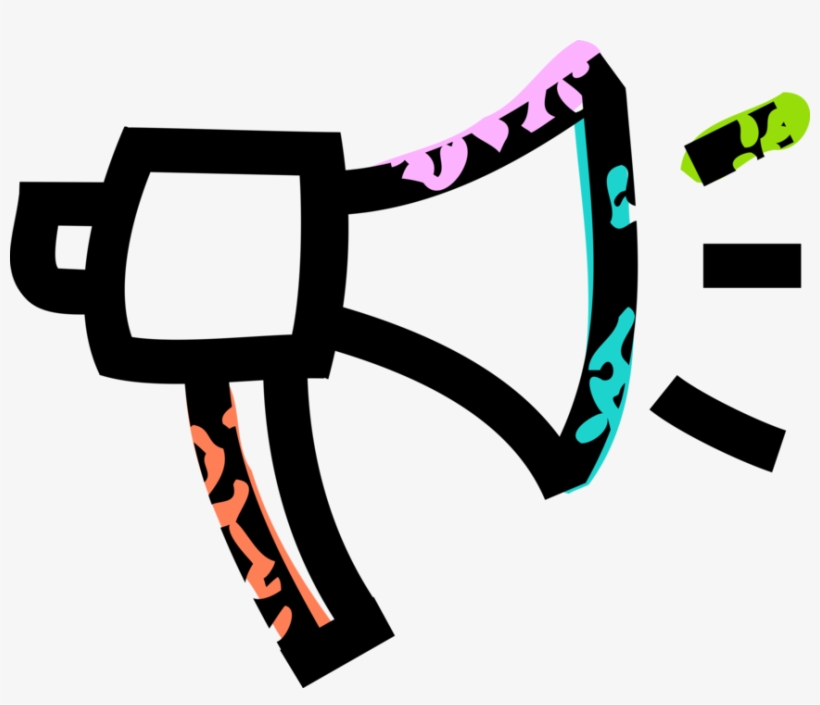 Vector Illustration Of Megaphone Or Bullhorn To Amplify, transparent png #413127