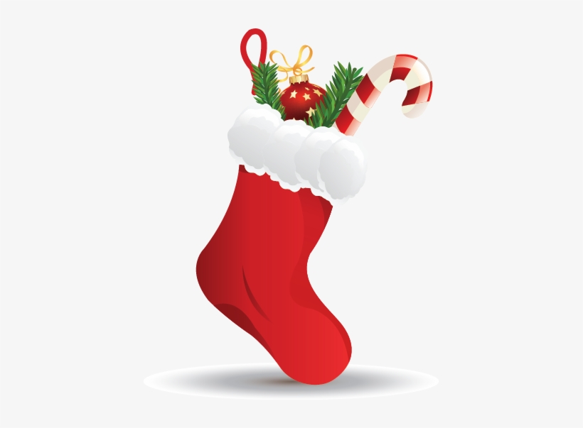 Stocking - Red Socks For Christmas, transparent png #413393