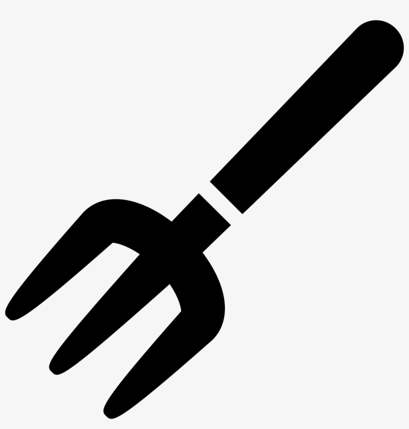 Pitchfork Filled Icon - Pitch Fork Clip Art, transparent png #413492
