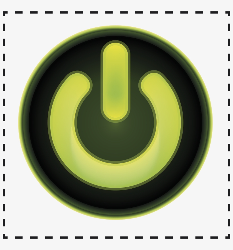 Power Button Switch Sticker - Circle, transparent png #413751