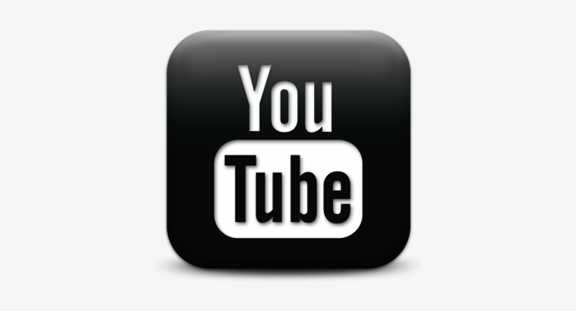 Transparent Youtube Black And White - Youtube Logo Png Black, transparent png #413782