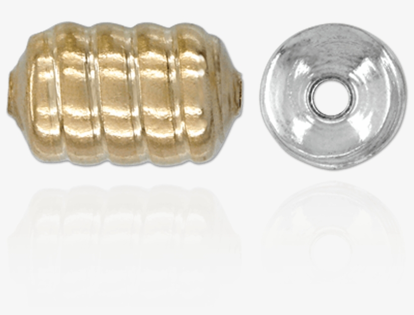 Spiral Cylinder Beads - Brass, transparent png #413921