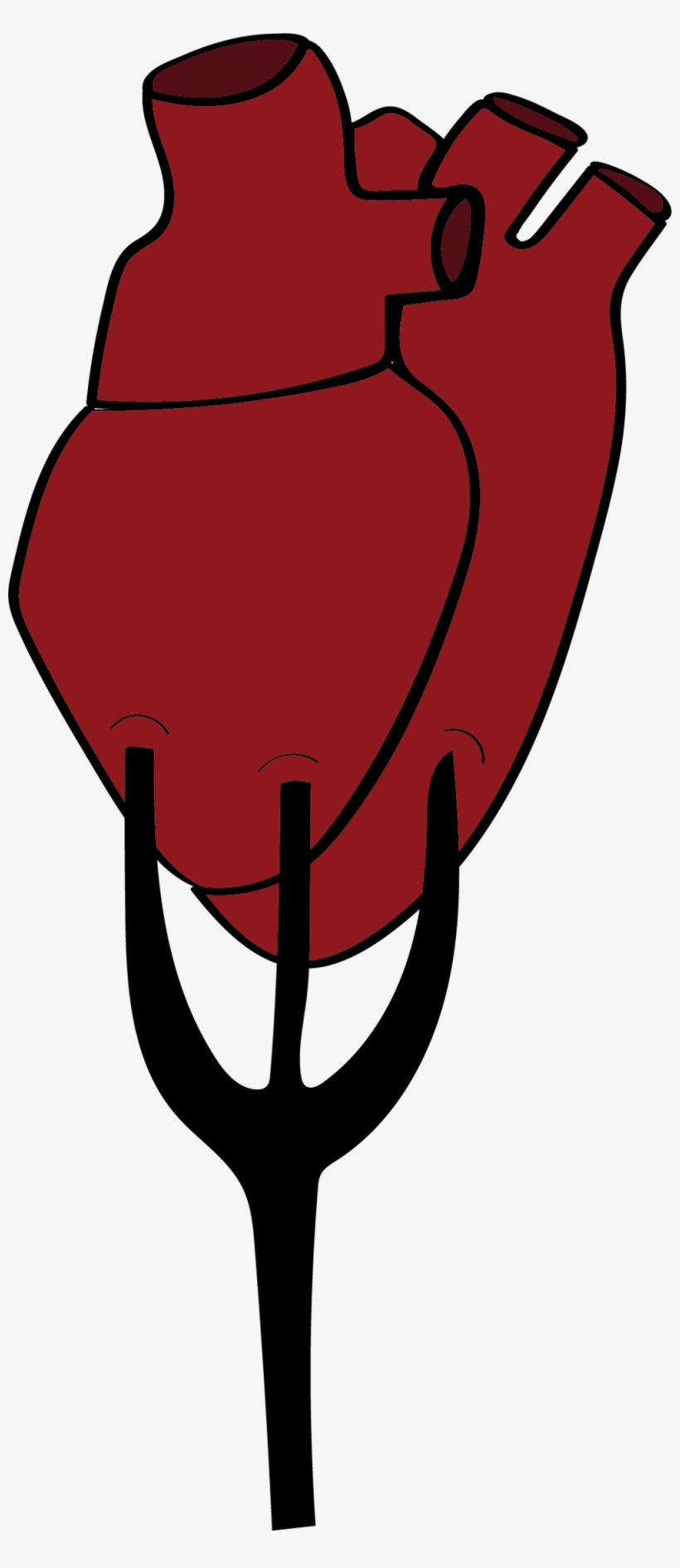 Heart On Pitchfork - Portable Network Graphics, transparent png #413927