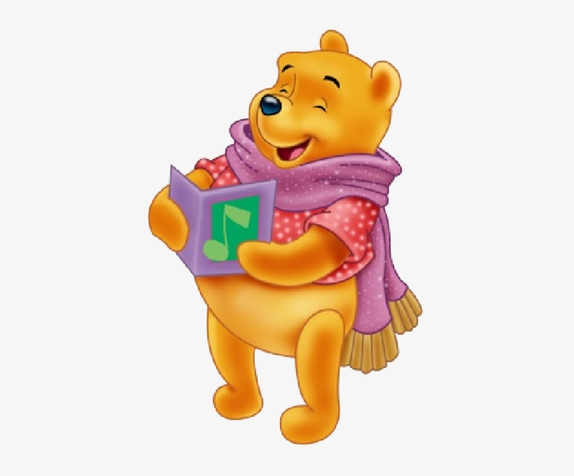 Winnie The Pooh Clip Art - Christmas Winnie The Pooh Cartoon, transparent png #414274