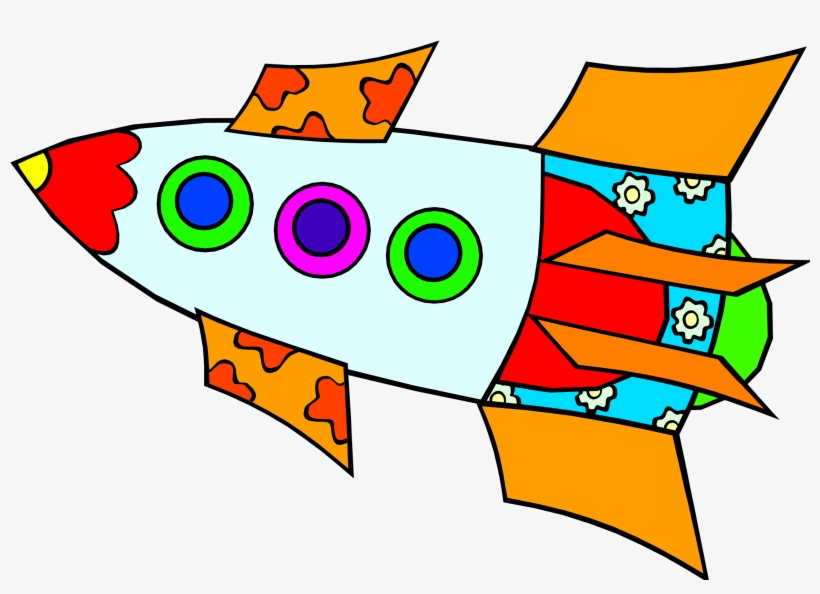 Images For Simple Rocket Ship Drawing - Rocket Drawing Simple, transparent png #414406