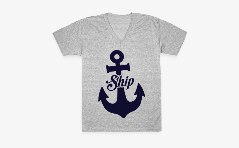 Ship Mates V-neck Tee Shirt - Spongebob Fun Shirt, transparent png #414749