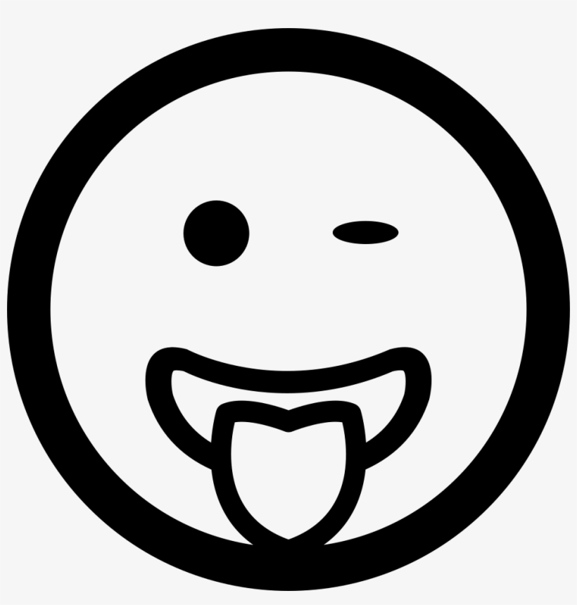 Winking Emoticon Smiling Face With Tongue Out Of The, transparent png #414884