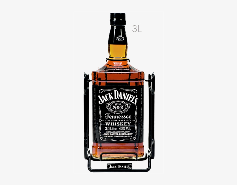 Jack Daniels No 7 3 Liter, transparent png #414955