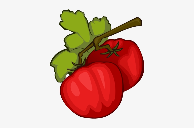 Tomato Clipart Pepper Plant - Tomato Clip Art, transparent png #415290