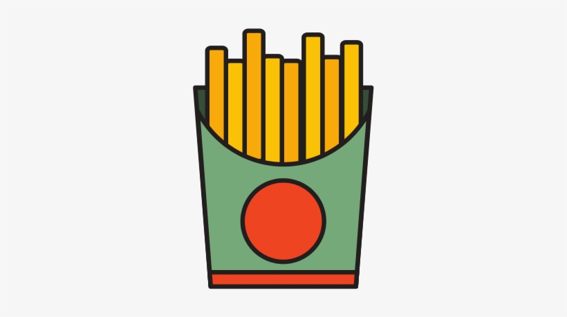 French Fries Box Icon - Vector Graphics, transparent png #415315