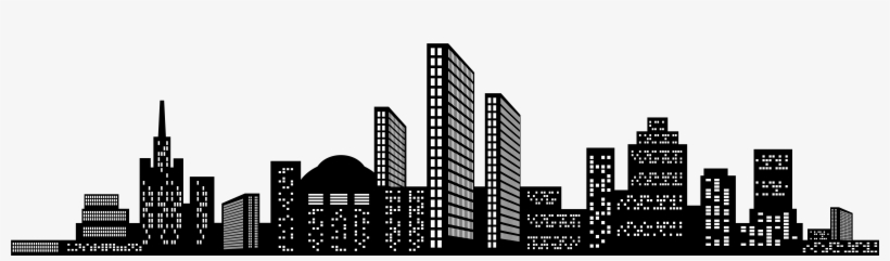 Cityscape Silhouette Clip Art Png Image - Cityscape Silhouette Transparent Background, transparent png #415339