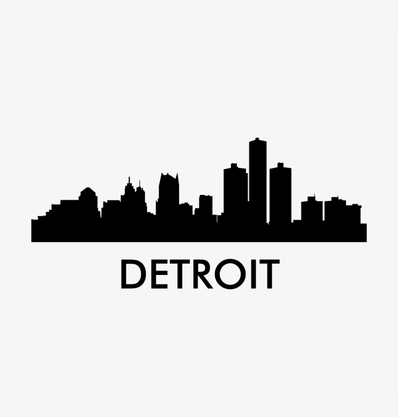 Detroit Skyline Decal - Detroit, transparent png #415415