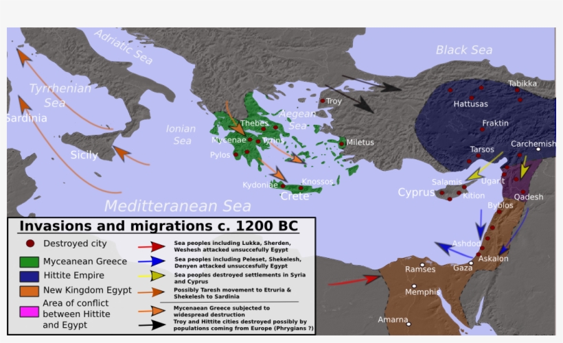 Amidst The General Upheaval And Destruction Caused - Sea Peoples, transparent png #415724