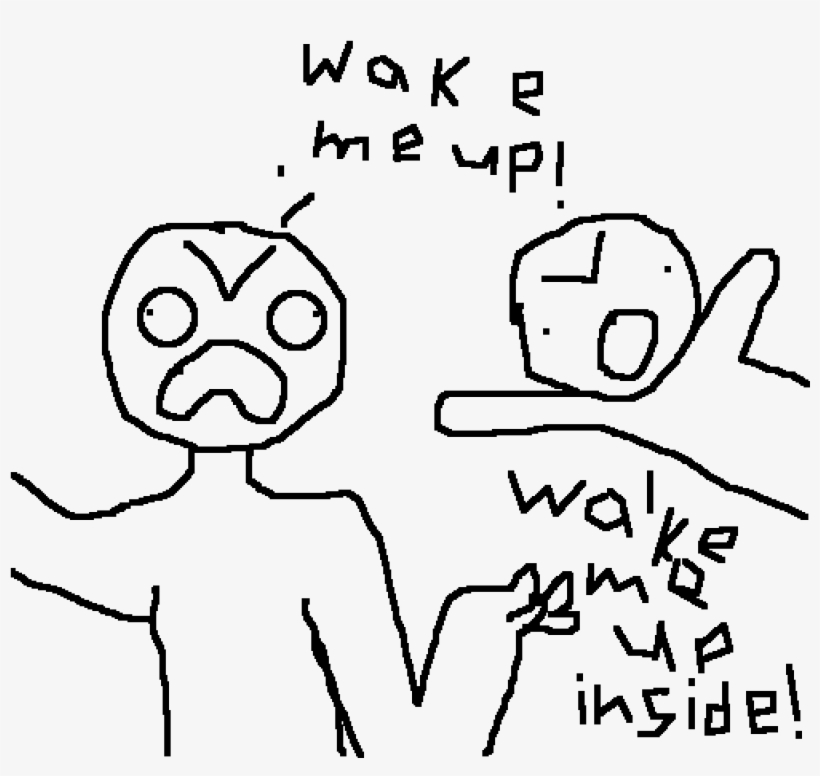 Wake Me Up Collab - Drawing, transparent png #415884