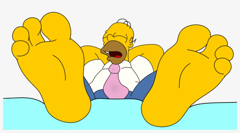 Homer Simpson Sleeping And Showing His Feet By Skippy1989-dajqkbd - Homer Simpson Sleeping Png, transparent png #415965