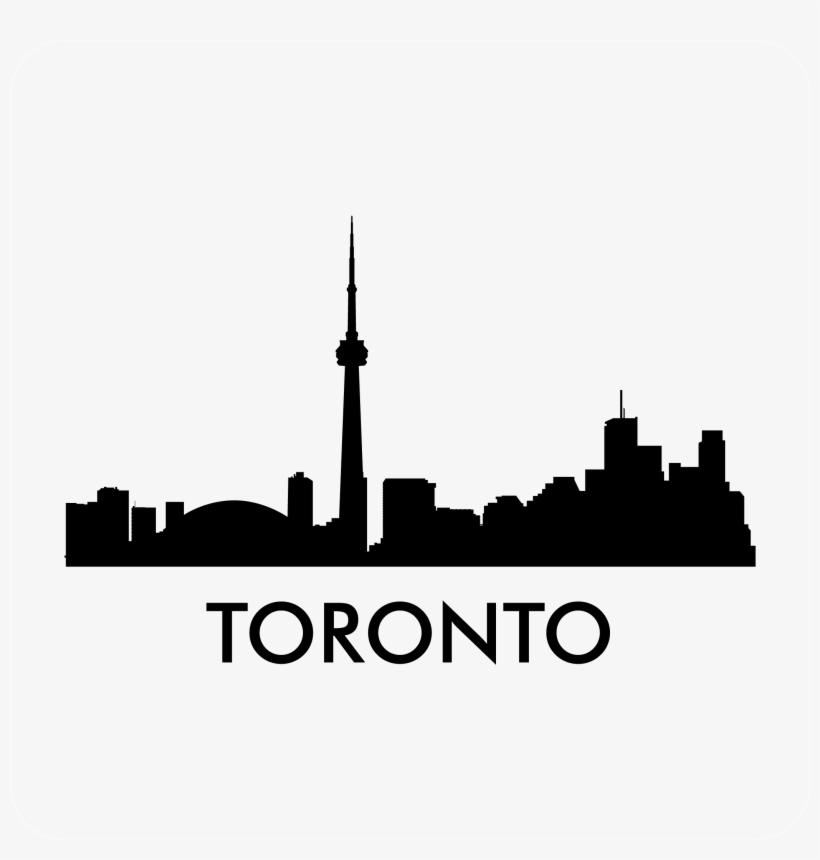 Toronto Skyline Decal - Cn Tower City Outline, transparent png #416003