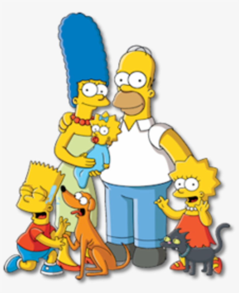 Image Black And White Library Stranger Things Clipart - Simpsons Family, transparent png #416448